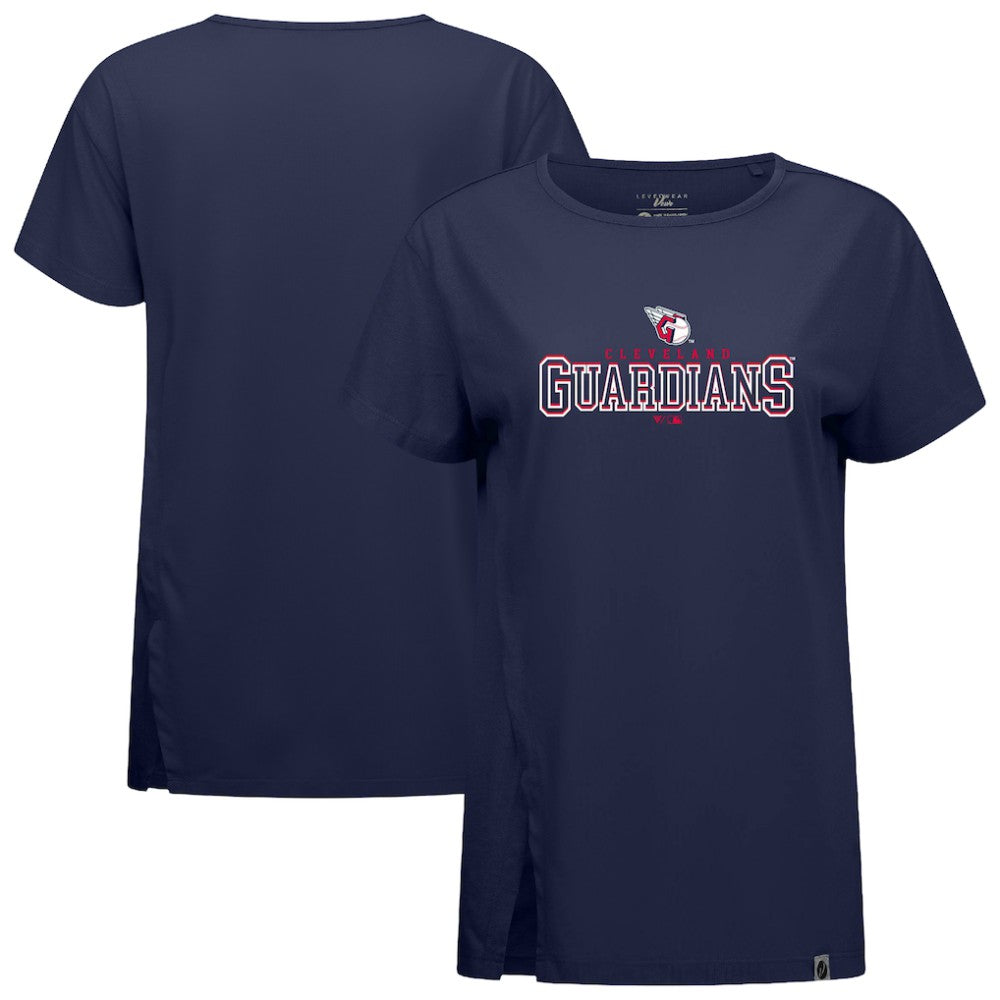 Cleveland Guardians Levelwear Women's Influx Journey T-Shirt - Navy - MLB on Sale