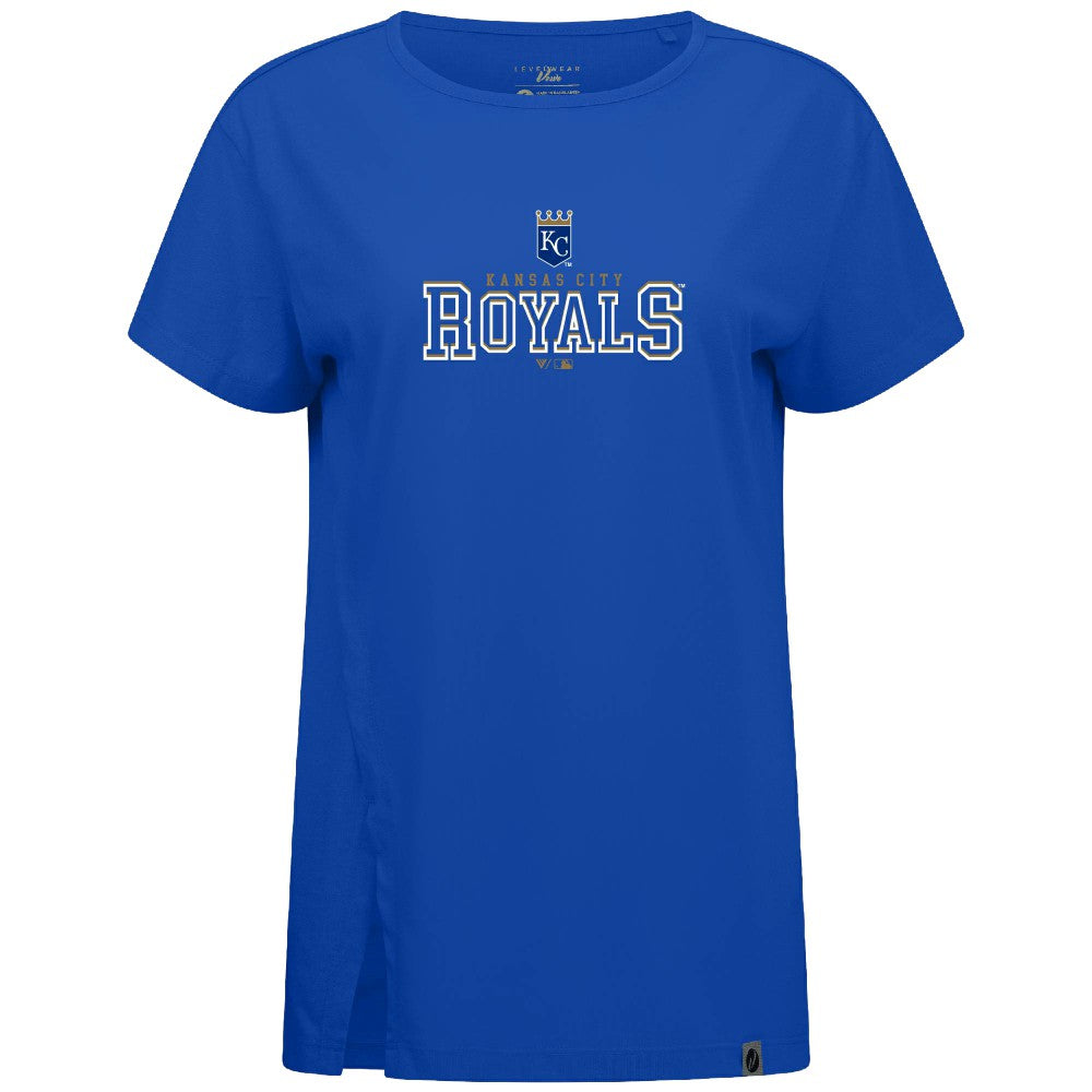 Kansas City Royals Levelwear Women's Influx Journey T-Shirt - Royal - MLB Lifestyle