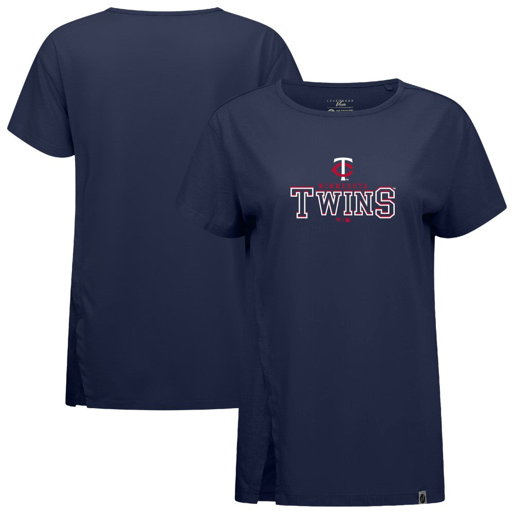 Minnesota Twins Levelwear Women's Influx Journey T-Shirt - Navy - MLB Online