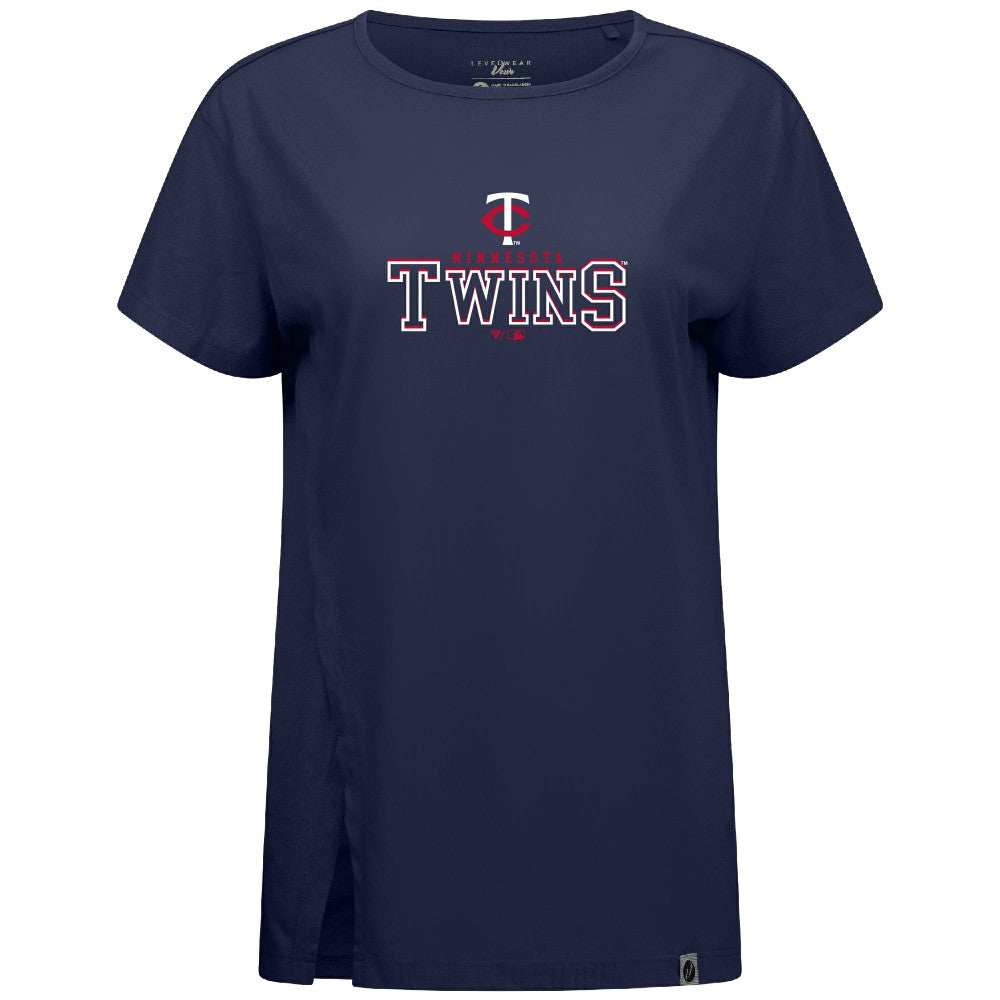 Minnesota Twins Levelwear Women's Influx Journey T-Shirt - Navy - MLB Online