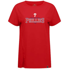 Philadelphia Phillies Levelwear Women's Influx Journey T-Shirt - Red - MLB Sale
