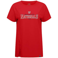 Washington Nationals Levelwear Women's Influx Journey T-Shirt - Red - MLB on Sale