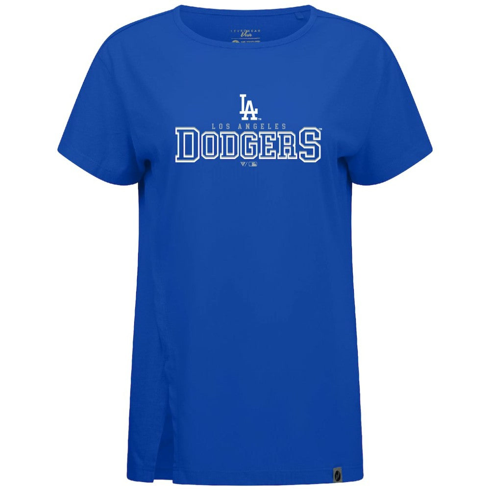 Los Angeles Dodgers Levelwear Women's Influx Journey T-Shirt - Royal - MLB Lifestyle
