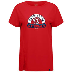 Washington Nationals Levelwear Women's Influx Banner Arch T-Shirt - Red - MLB Sale