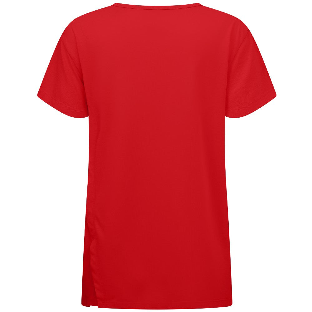 Cincinnati Reds Levelwear Women's Influx Banner Arch T-Shirt - Red - MLB Discount