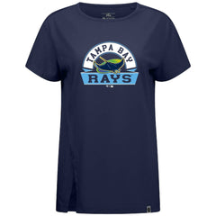 Tampa Bay Rays Levelwear Women's Influx Banner Arch T-Shirt - Navy - MLB Online