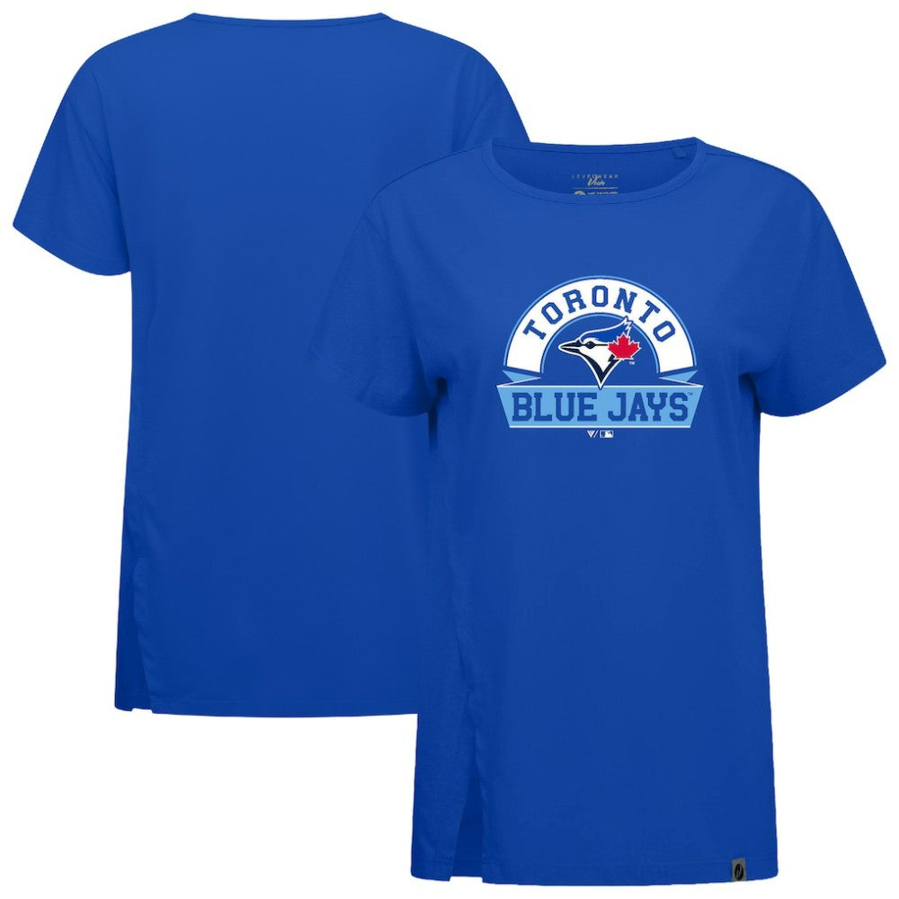 Toronto Blue Jays Levelwear Women's Influx Banner Arch T-Shirt - Royal - MLB on Sale