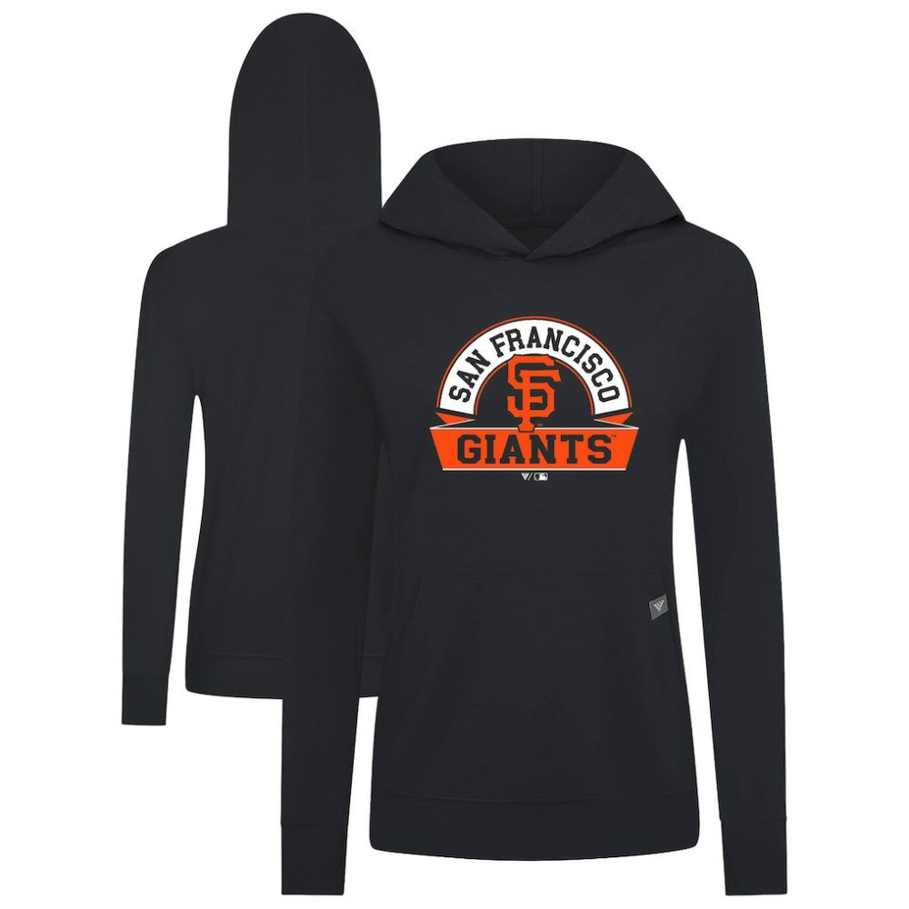 San Francisco Giants Levelwear Women's Relay Banner Arch Long Sleeve T-Shirt Hoodie - Black - MLB on Sale