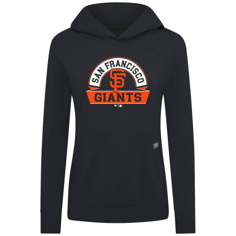 San Francisco Giants Levelwear Women's Relay Banner Arch Long Sleeve T-Shirt Hoodie - Black - MLB on Sale