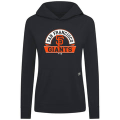 San Francisco Giants Levelwear Women's Relay Banner Arch Long Sleeve T-Shirt Hoodie - Black - MLB on Sale