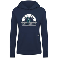 Seattle Mariners Levelwear Women's Relay Banner Arch Long Sleeve T-Shirt Hoodie - Navy - MLB Online