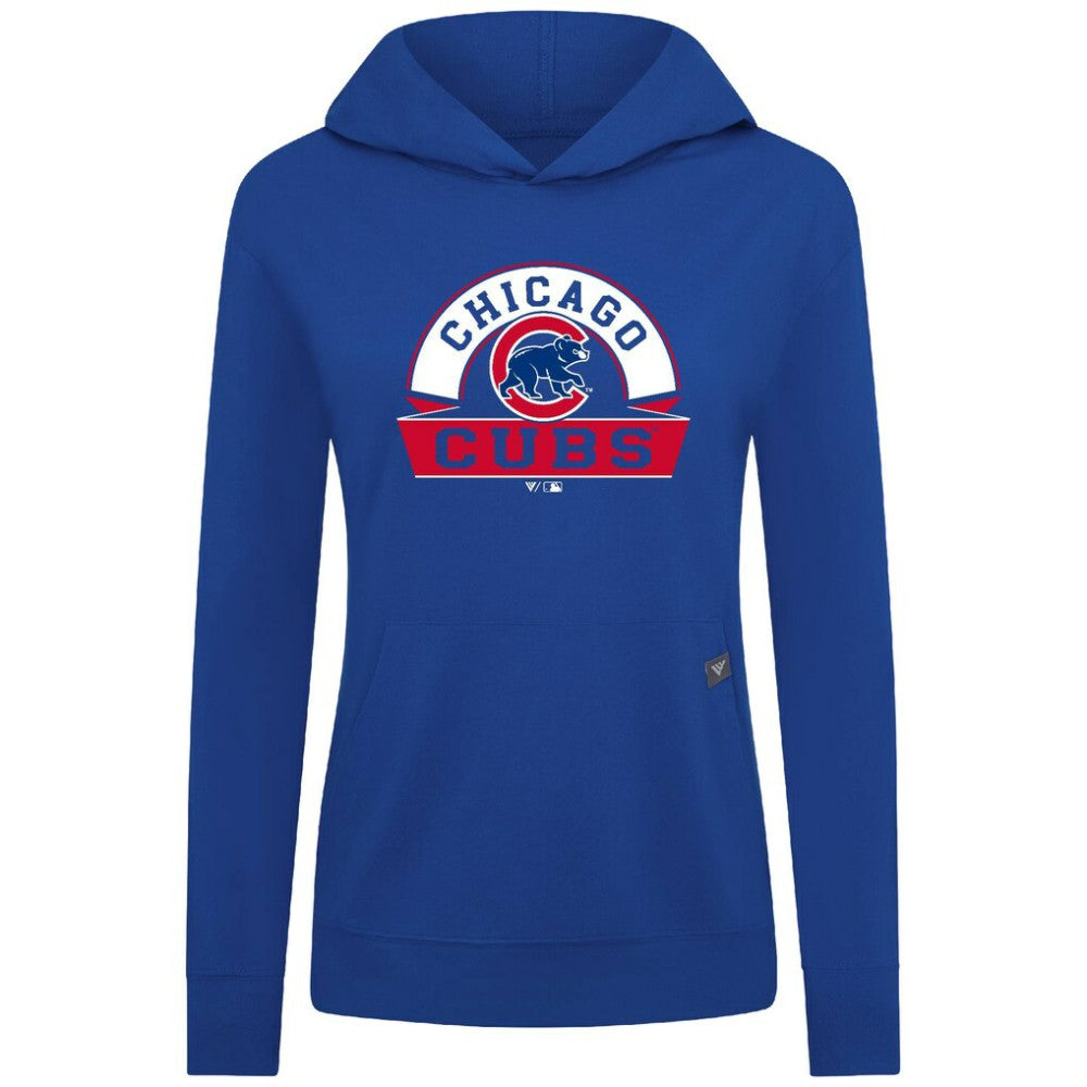 Chicago Cubs Levelwear Women's Relay Banner Arch Long Sleeve T-Shirt Hoodie - Royal - MLB Online