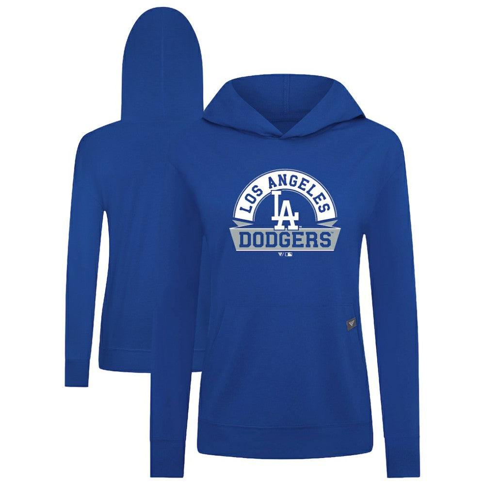 Los Angeles Dodgers Levelwear Women's Relay Banner Arch Long Sleeve T-Shirt Hoodie - Royal - MLB Online