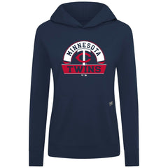 Minnesota Twins Levelwear Women's Relay Banner Arch Long Sleeve T-Shirt Hoodie - Navy - MLB Sale