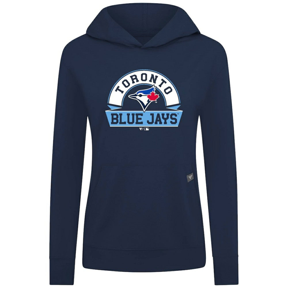 Toronto Blue Jays Levelwear Women's Relay Banner Arch Long Sleeve T-Shirt Hoodie - Royal - MLB Discount