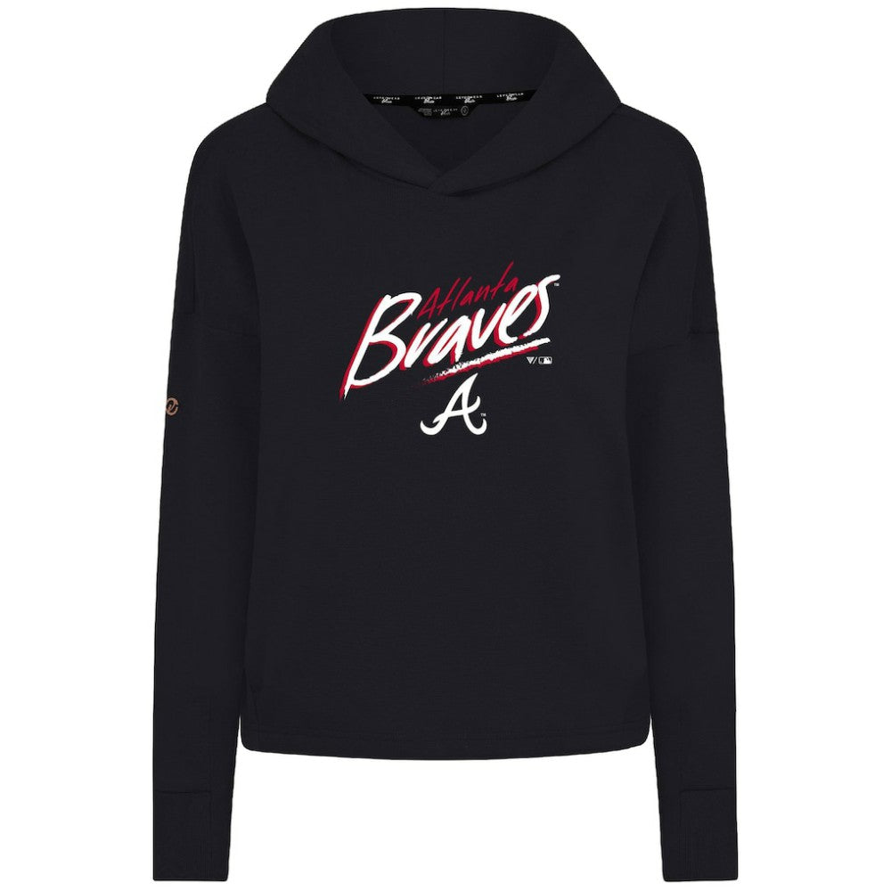 Atlanta Braves Levelwear Women's Sweet Sizzle Tri-Blend Hoodie - Black - MLB Sale