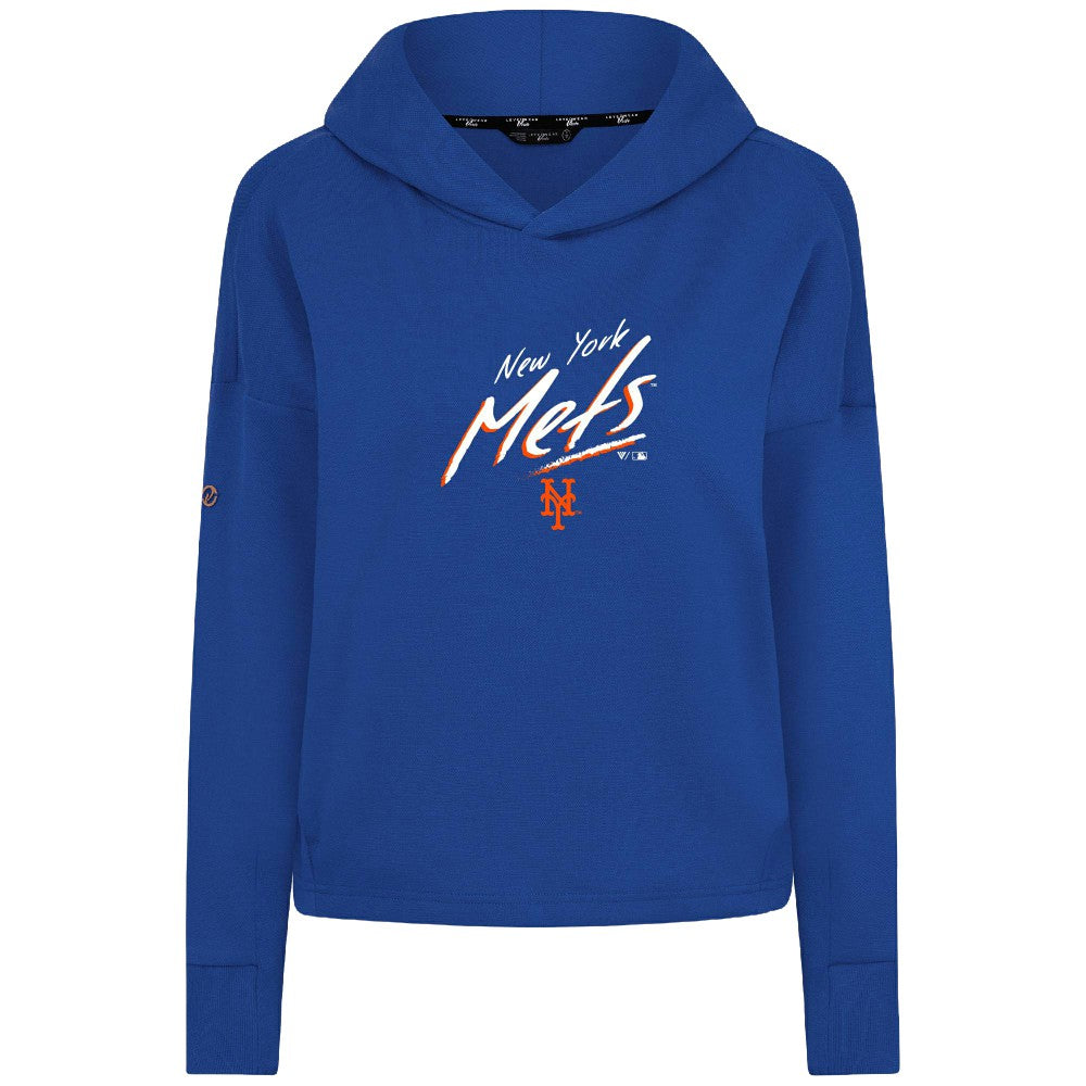 New York Mets Levelwear Women's Sweet Sizzle Tri-Blend Hoodie - Royal - MLB Online