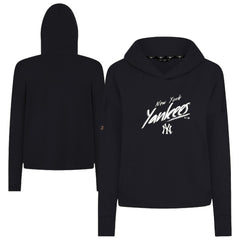 New York Yankees Levelwear Women's Sweet Sizzle Tri-Blend Hoodie - Black - MLB Sale