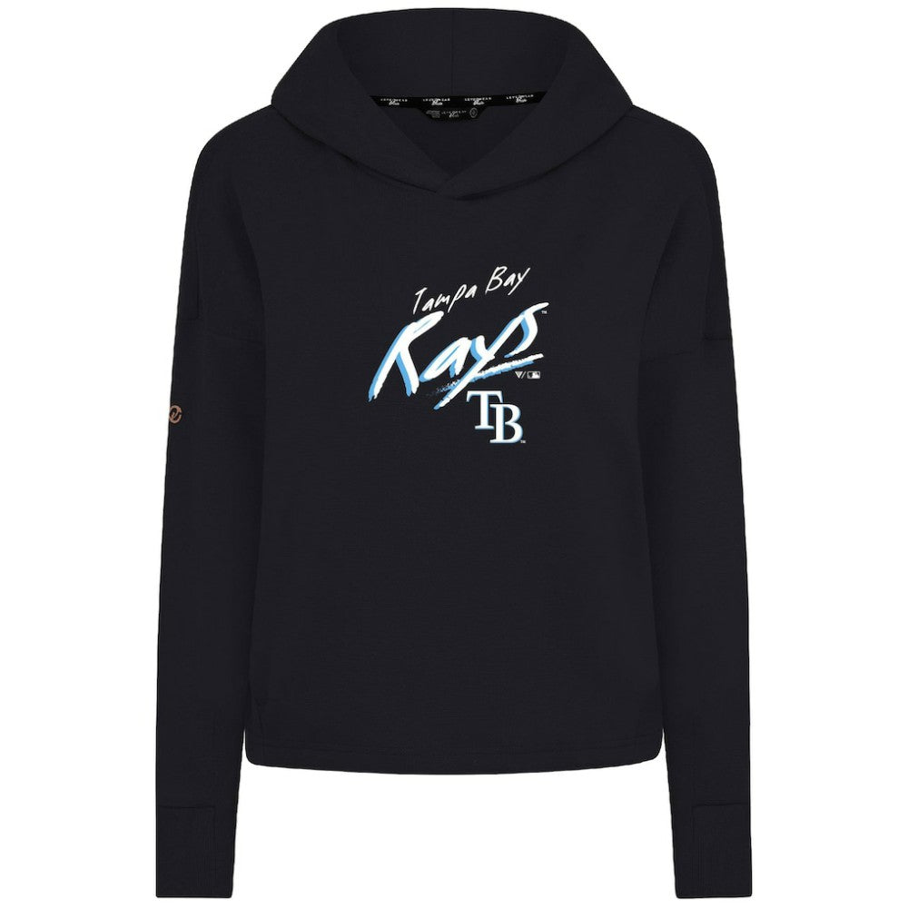 Tampa Bay Rays Levelwear Women's Sweet Sizzle Tri-Blend Hoodie - Black - MLB on Sale