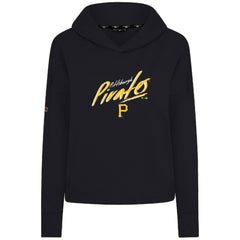 Pittsburgh Pirates Levelwear Women's Sweet Sizzle Tri-Blend Hoodie - Black - MLB Discount