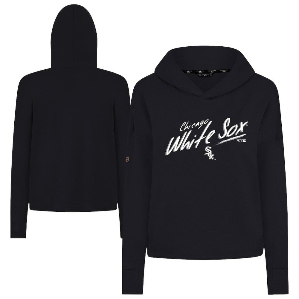 Chicago White Sox Levelwear Women's Sweet Sizzle Tri-Blend Hoodie - Black - MLB Lifestyle