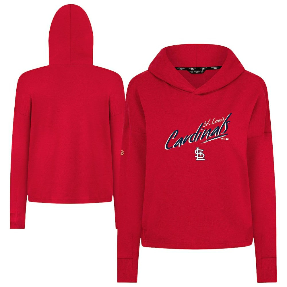 St. Louis Cardinals Levelwear Women's Sweet Sizzle Tri-Blend Hoodie - Red - MLB on Sale