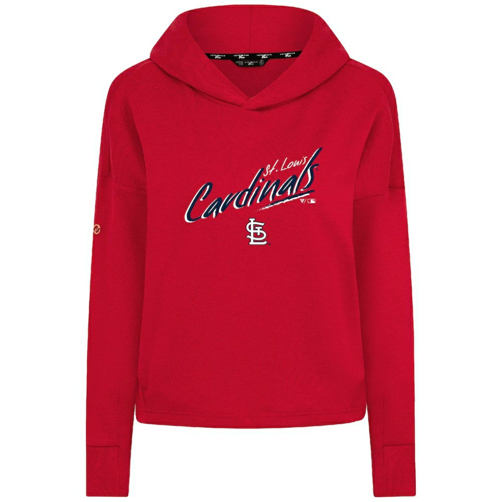 St. Louis Cardinals Levelwear Women's Sweet Sizzle Tri-Blend Hoodie - Red - MLB on Sale