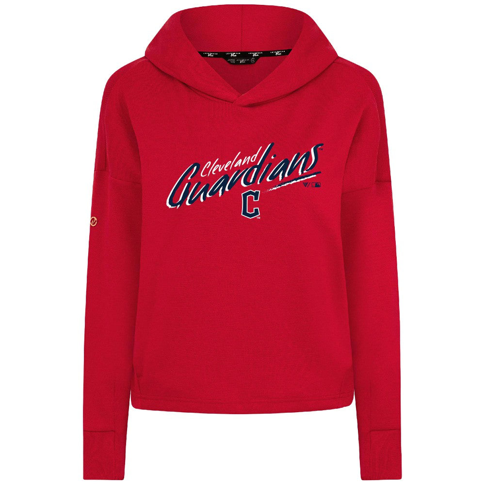 Cleveland Guardians Levelwear Women's Sweet Sizzle Tri-Blend Hoodie - Red - MLB Discount