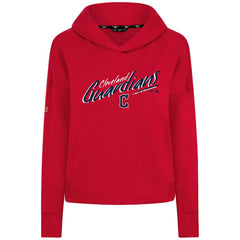 Cleveland Guardians Levelwear Women's Sweet Sizzle Tri-Blend Hoodie - Red - MLB Discount