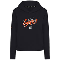Detroit Tigers Levelwear Women's Sweet Sizzle Tri-Blend Hoodie - Black - MLB Discount