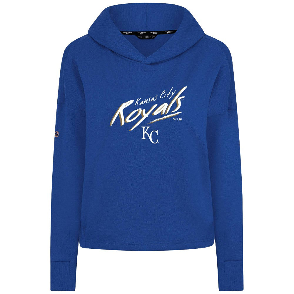 Kansas City Royals Levelwear Women's Sweet Sizzle Tri-Blend Hoodie - Royal - MLB Sale