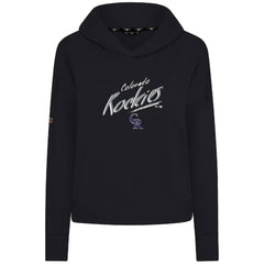 Colorado Rockies Levelwear Women's Sweet Sizzle Tri-Blend Hoodie - Black - MLB on Sale