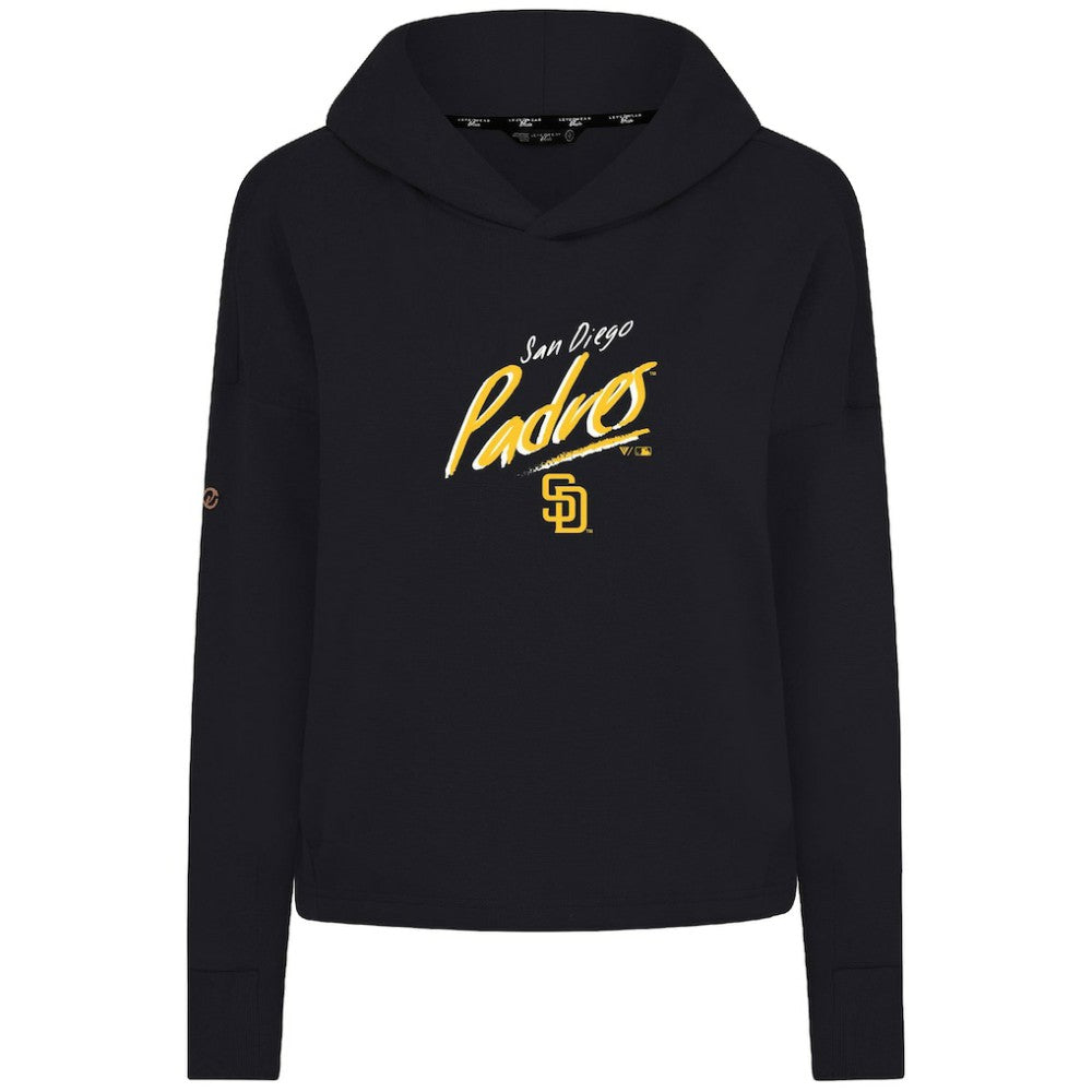 San Diego Padres Levelwear Women's Sweet Sizzle Tri-Blend Hoodie - Black - MLB Sale