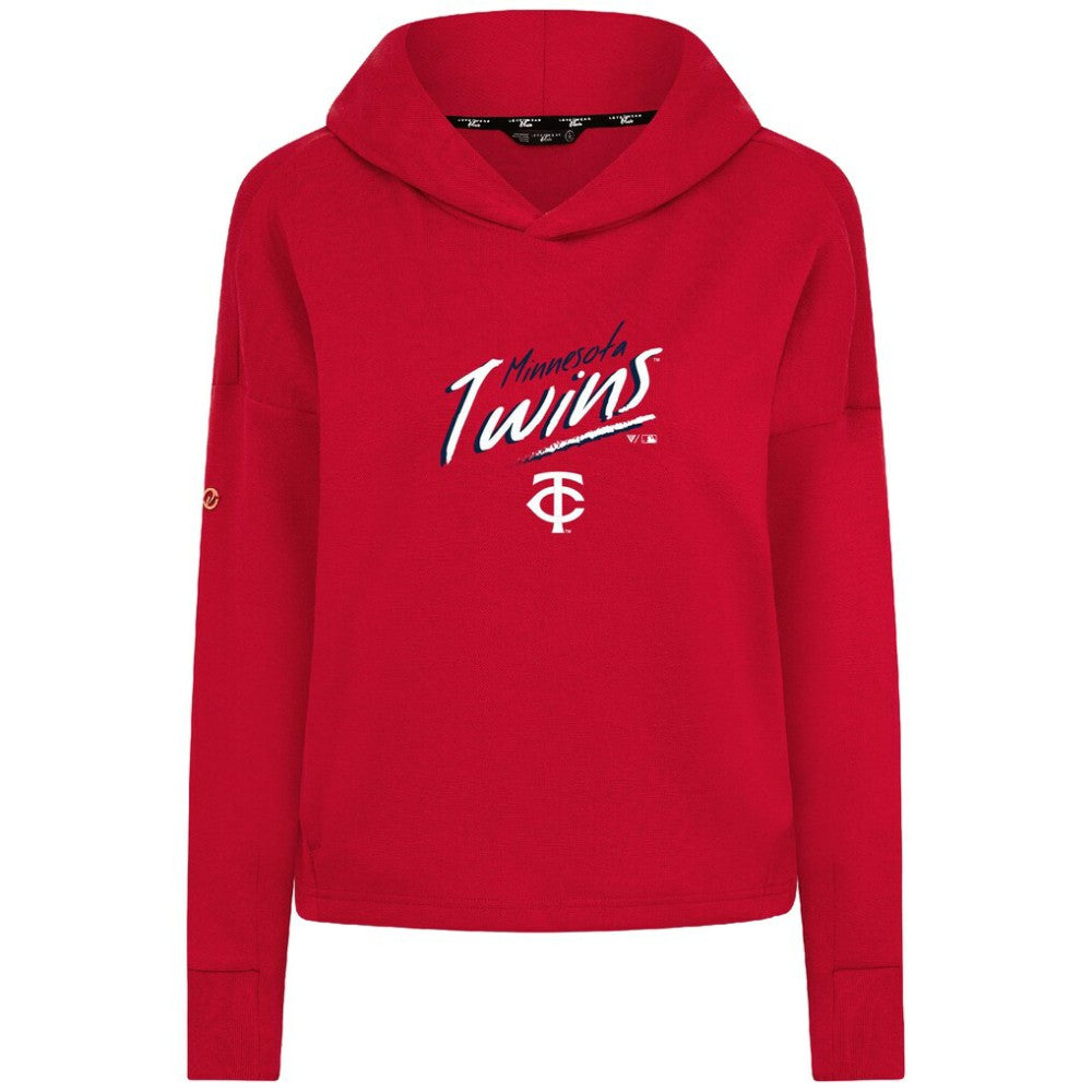 Minnesota Twins Levelwear Women's Sweet Sizzle Tri-Blend Hoodie - Red - MLB Discount