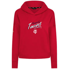 Minnesota Twins Levelwear Women's Sweet Sizzle Tri-Blend Hoodie - Red - MLB Discount