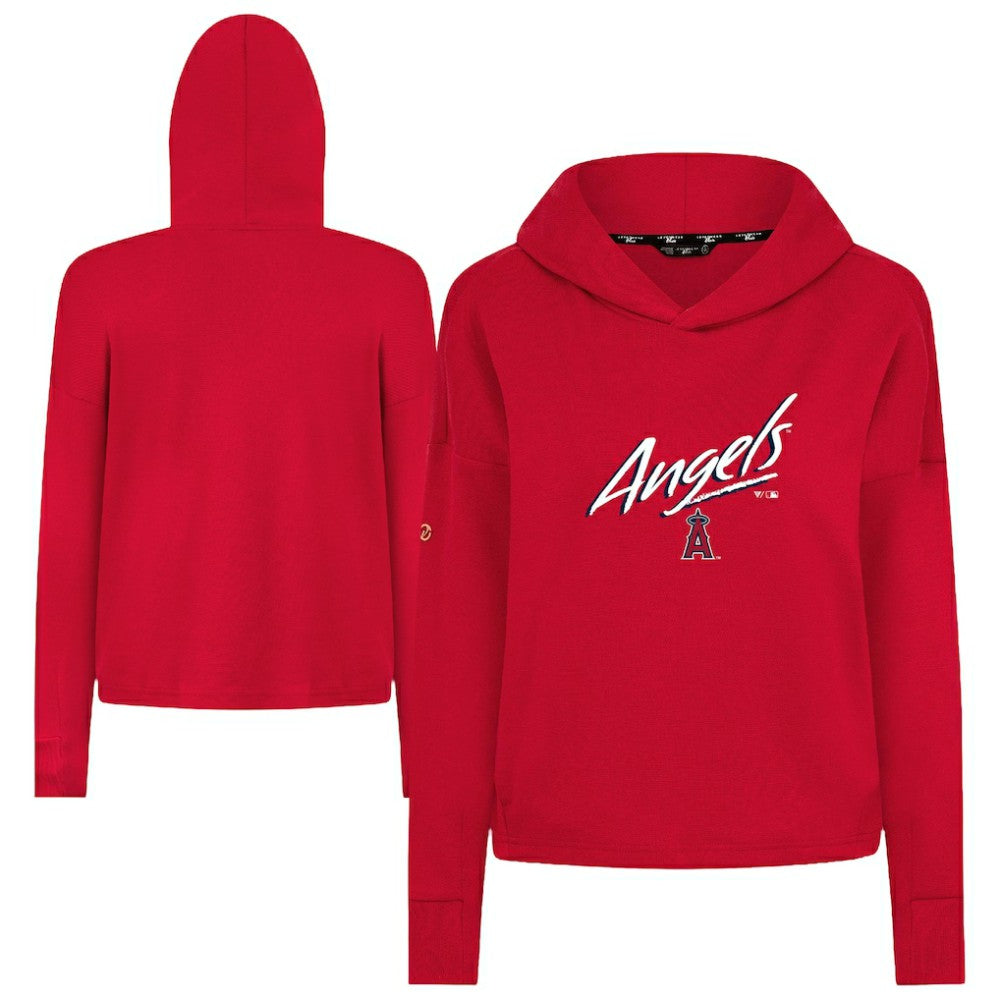 Los Angeles Angels Levelwear Women's Sweet Sizzle Tri-Blend Hoodie - Red - MLB Online