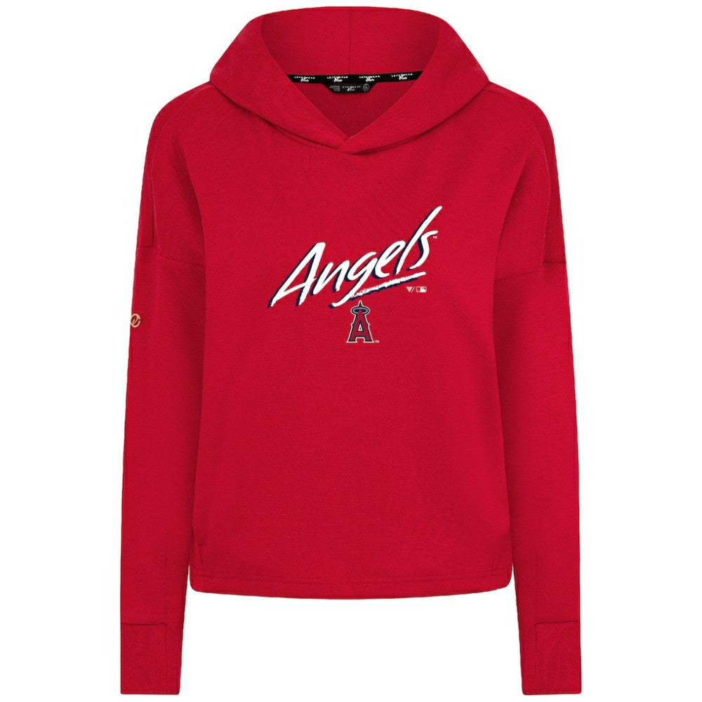 Los Angeles Angels Levelwear Women's Sweet Sizzle Tri-Blend Hoodie - Red - MLB Online