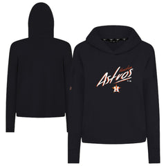 Houston Astros Levelwear Women's Sweet Sizzle Tri-Blend Hoodie - Black - MLB Lifestyle
