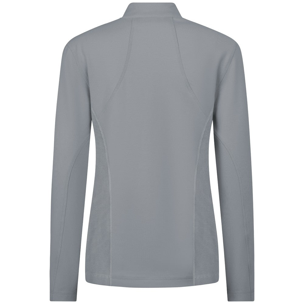 Miami Marlins Levelwear Women's Upright Insignia 2.0 Quarter-Zip Tri-Blend Top - Gray - MLB Discount