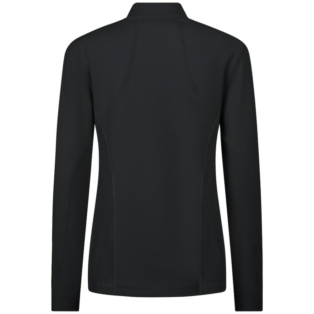 Chicago Cubs Levelwear Women's Upright Insignia 2.0 Quarter-Zip Tri-Blend Top - Black - MLB Discount