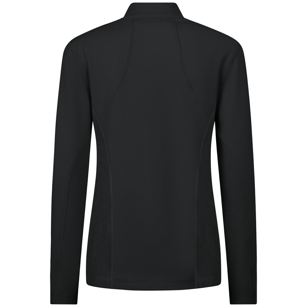 Cleveland Guardians Levelwear Women's Upright Insignia 2.0 Quarter-Zip Tri-Blend Top - Black - MLB Sale