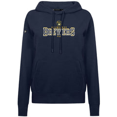 Milwaukee Brewers Levelwear Women's Adorn Journey Hoodie - Navy - MLB Lifestyle