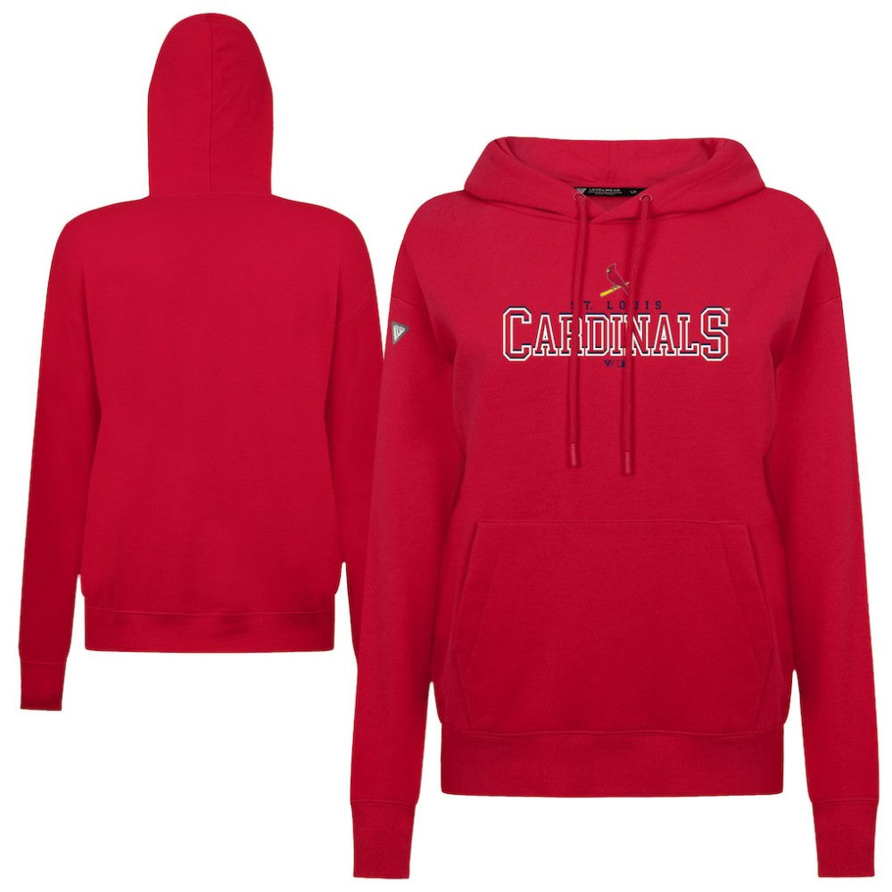 St. Louis Cardinals Levelwear Women's Adorn Journey Hoodie - Red - MLB Lifestyle