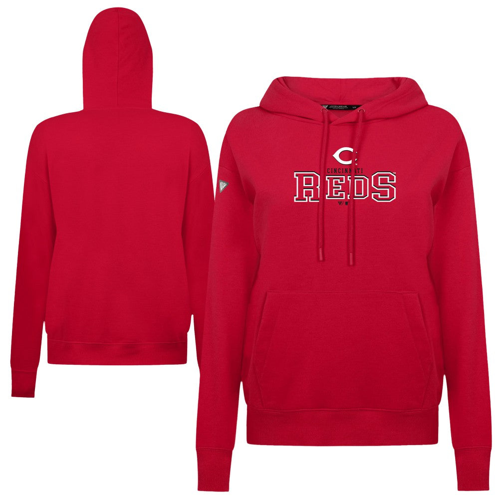 Cincinnati Reds Levelwear Women's Adorn Journey Hoodie - Red - MLB Online