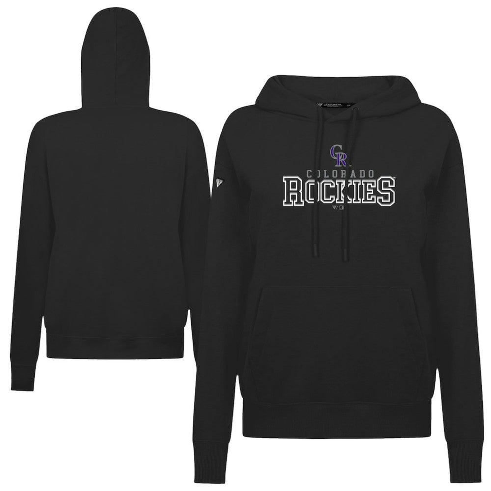 Colorado Rockies Levelwear Women's Adorn Journey Hoodie - Black - MLB Discount