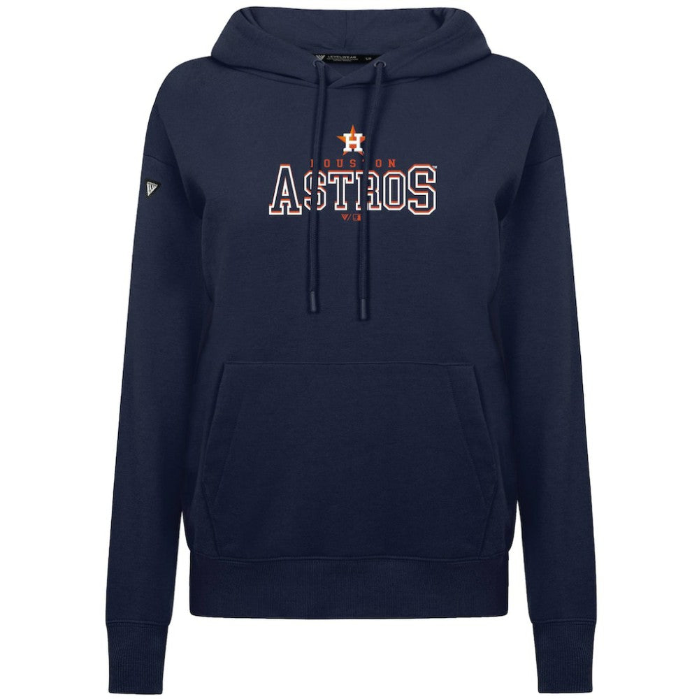 Houston Astros Levelwear Women's Adorn Journey Hoodie - Navy - MLB on Sale