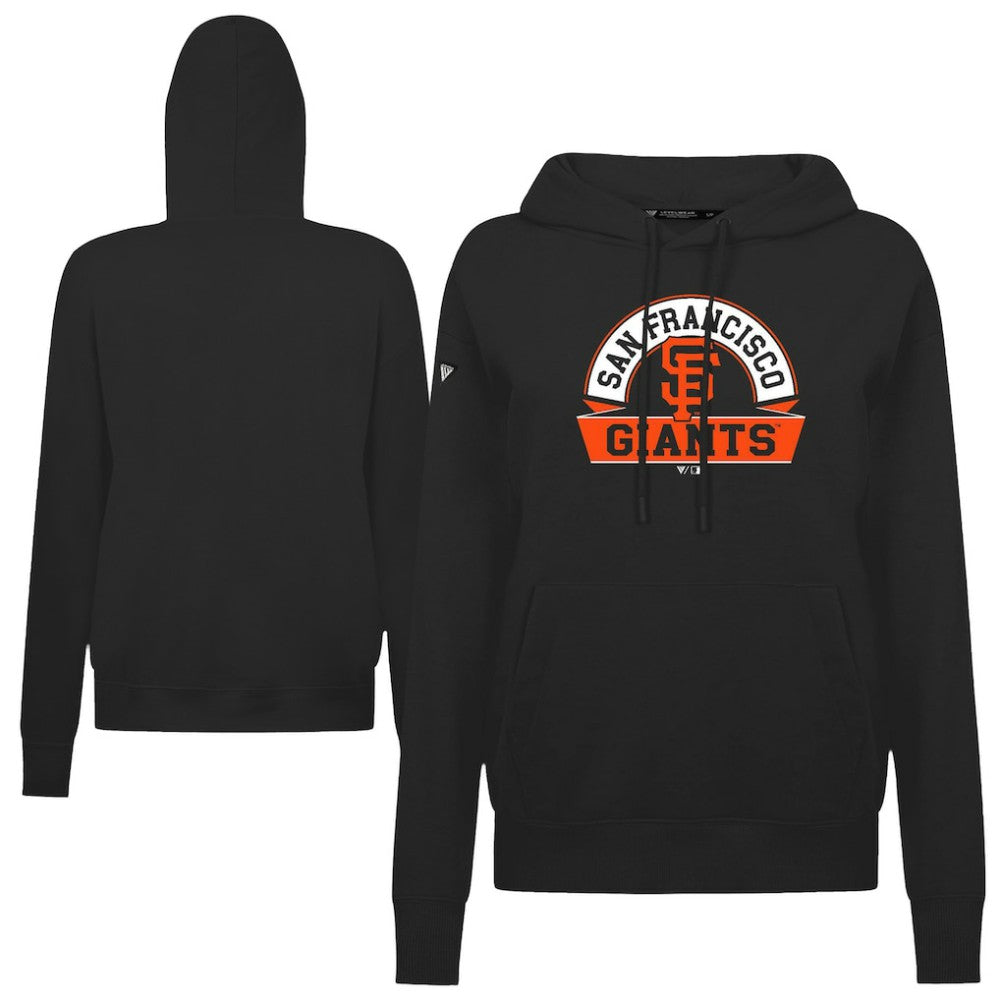 San Francisco Giants Levelwear Women's Adorn Banner Arch Hoodie - Black - MLB Online