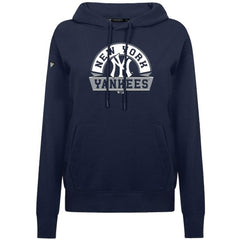 New York Yankees Levelwear Women's Adorn Banner Arch Hoodie - Navy - MLB Online