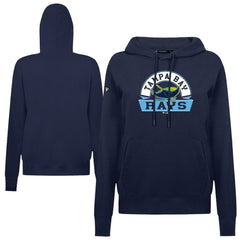 Tampa Bay Rays Levelwear Women's Adorn Banner Arch Hoodie - Navy - MLB Sale