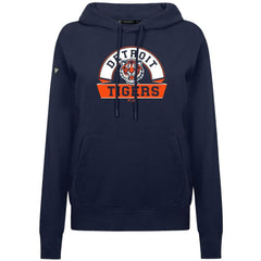 Detroit Tigers Levelwear Women's Adorn Banner Arch Hoodie - Navy - MLB Sale